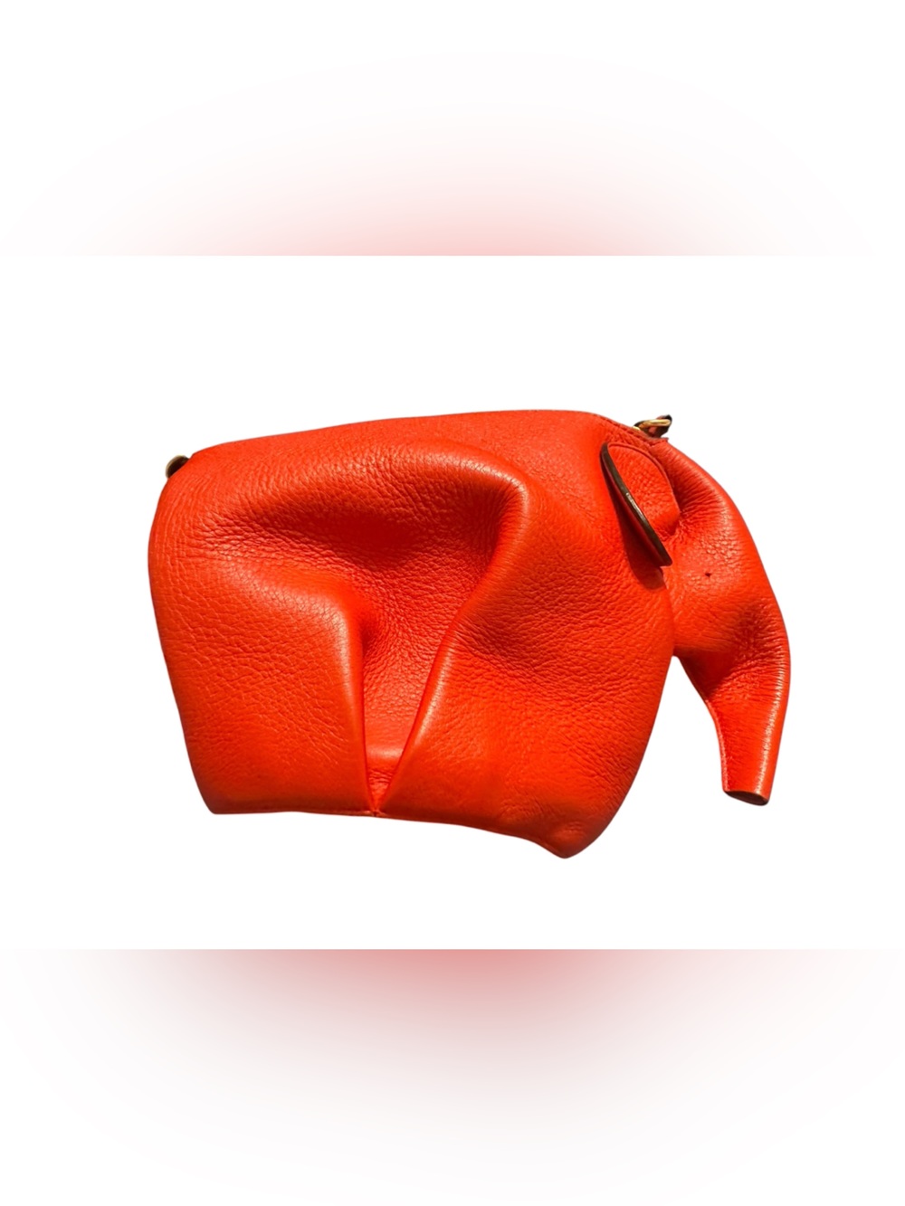 Loewe red Leather Elephant-Shaped purse